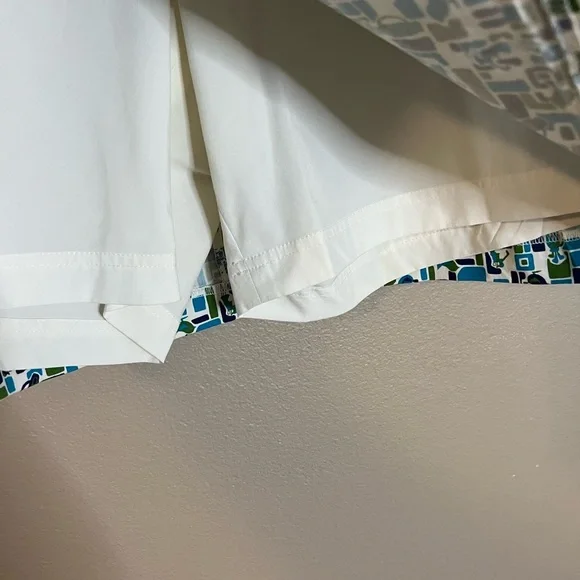 Liz Golf Midcentury Palm Sprigs Print Claiborne Skort/Skirt Size 12 - Picture 5 of 10